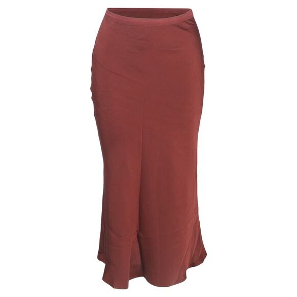 Anine Bing Bar Skirt in Red Silk
